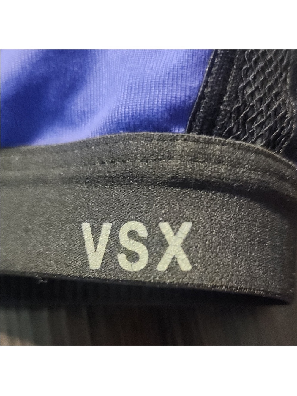 Victoria's Secret Knockout front-close sports bra blue and black Size 32D - Picture 2 of 6